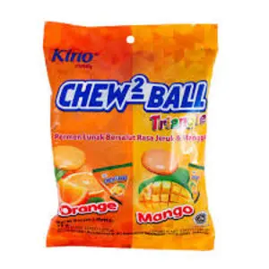Cek Halal Kino Chew2-ball Permen Lunak Bersalut Rasa Mangga BPOM