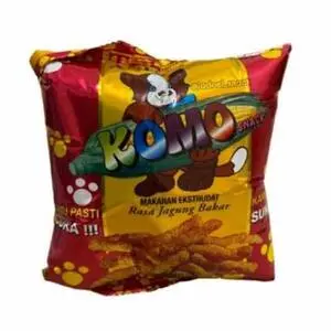 Cek Halal Komo Makanan Ringan Ekstrudat Rasa Jagung Bakar BPOM