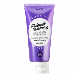 Cek Halal Omniskin Glutamilk Whitening Tone Up Body Lotion Dark Kisses BPOM