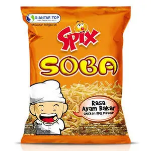 Cek Halal Spix Soba Makanan Ringan Mi Rasa Ayam Barbekiu BPOM