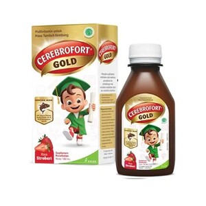 Cek Halal Cerebrofort Gold Rasa Strawberry BPOM