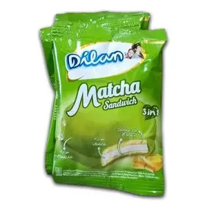 Cek Halal Dilan Biskuit Sandwich Lapis Matcha Dengan Krim Vanila BPOM