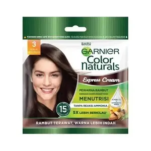 Cek Halal Garnier Color Naturals Express Cream 3 Dark Brown BPOM