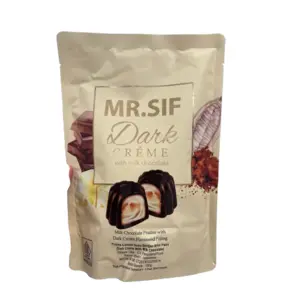 Cek Halal MR. Sif Praline Cokelat Susu Dengan Krim Pahit (Dark Creme With Milk Chocolate) BPOM