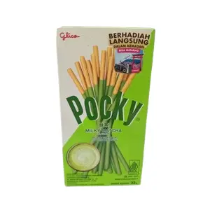 Cek Halal Pocky Biskuit Stik Rasa Teh Hijau Dan Susu BPOM