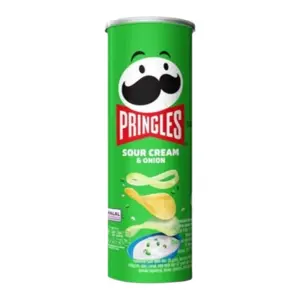 Cek Halal Pringles Makanan Ringan Kentang Rasa Krim Asam dan Bawang (Sour Cream & Onion) BPOM
