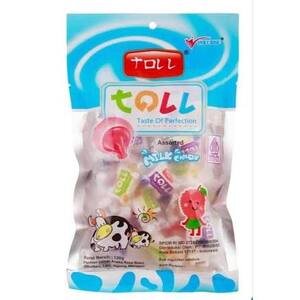 Cek Halal Toll Permen Lunak Aneka Rasa Susu (Bluberi, Leci, Jagung, Mangga) BPOM