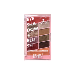 Cek Halal Ushas 8 Color Eyeshadow & 2 Color Blush On No.1 (ES2866) BPOM