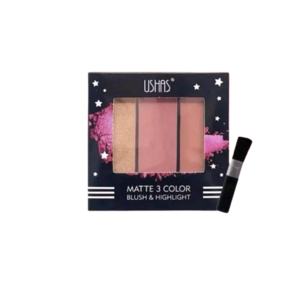 Cek Halal Ushas Matte 3 Color Blush And Highlight No.3 (ES2955) BPOM