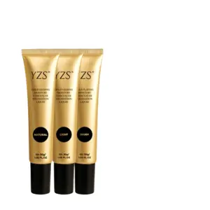 Cek Halal Yzs Gold Plating Moisture Concealer Foundation Liquid (ivory color) BPOM