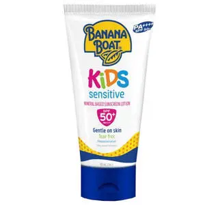 Cek Halal Banana Boat Kids Sensitive Mineral Based Sunscreen Lotion SPF 50+ PA++++ BPOM