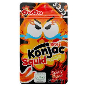 Cek Halal ChaCha Makanan Ringan Bentuk Cumi Rasa Pedas Mala (Konjac Slices with Squid - Shape (Spicy Mala Flavor)) BPOM