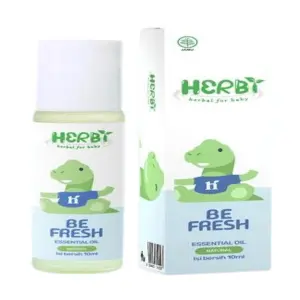 Cek Halal Herby Herbal For Baby Be Fresh Essential Oil Natural BPOM