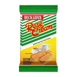 Cek Halal Hock Guan Biskuit dengan Krim Rasa Pisang (Rose Cream) BPOM