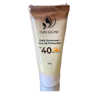 Cek Halal Imd Glow Daily Sunscreen Glow Up Protection SPF 40 PA ++++ BPOM