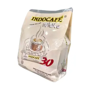 Cek Halal Indocafe White Minuman Serbuk Kopi dengan Krimer BPOM