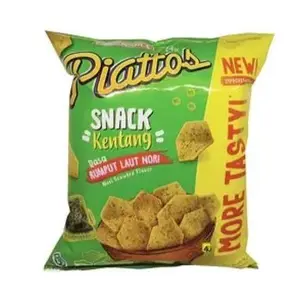 Cek Halal Jacknjill Piattos Makanan Ringan Kentang Rasa Rumput Laut Nori (Nori Seaweed) BPOM