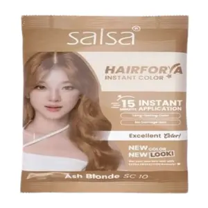 Cek Halal Salsa Hairforia Instant Color Ash Blonde SC 10 BPOM