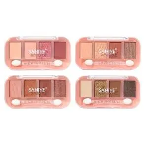 Cek Halal Saniye 4 Colors Eyeshadow E0459#2 BPOM