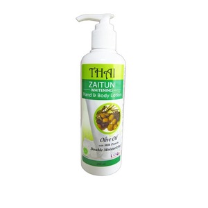 Cek Halal Thai New Whitening Zaitun With Milk Protein Double Moisturising Hand And Body Lotion BPOM