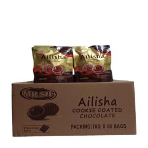 Cek Halal Ailisha Cokelat Compound Susu Dengan Wafer Dan Kacang Tanah BPOM