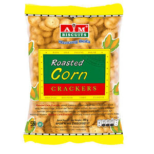 Cek Halal Aim Krekers Rasa Jagung Bakar (Roasted Corn Crackers) BPOM