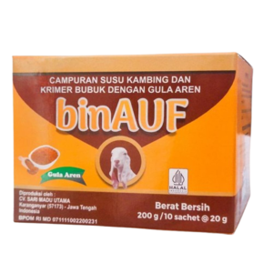 Cek Halal Binauf Susu Kambing Bubuk Dengan Gula Aren BPOM