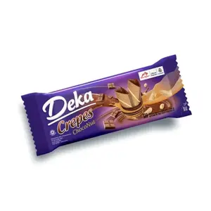 Cek Halal Deka Wafer Crepes Rasa Cokelat Kacang Choco Nut Flavour BPOM