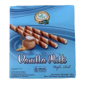 Cek Halal Denex Wafer Roll Dengan Krim Rasa Susu Vanila BPOM