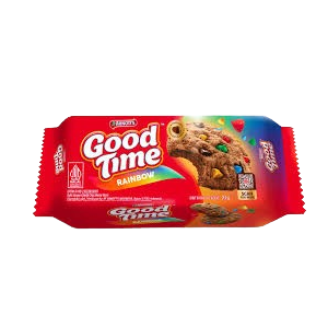 Cek Halal Good Time Kukis Dengan Cokelat Chips Warna Warni BPOM