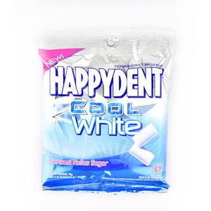 Cek Halal Happydent Cool White Permen Karet Rasa Mint BPOM