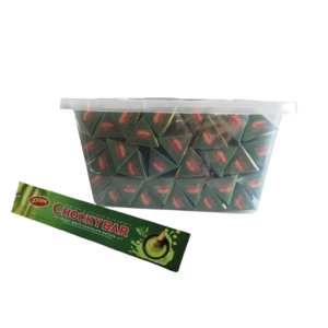 Cek Halal Joger Chocky Cokelat imitasi rasa matcha dengan krispi beras BPOM