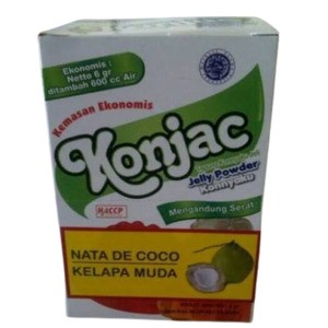 Cek Halal Konjac Tepung Konnyaku Jeli Rasa Kelapa Muda BPOM