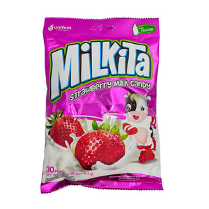 Cek Halal Milkita Permen Susu Lollipop Rasa Stroberi BPOM