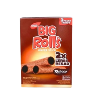 Cek Halal Nabati Big Rolls Wafer Roll Isi Krim Cokelat BPOM