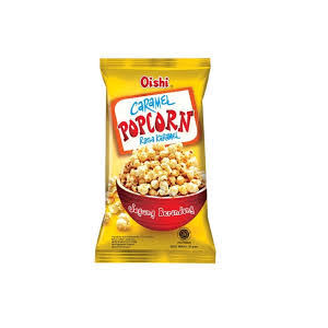Cek Halal Oishi Jagung Berondong Rasa Karamel (Popcorn Caramel Flavor) BPOM
