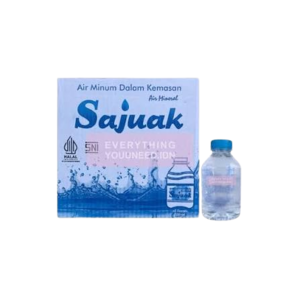 Cek Halal Sajuak Air Minum Dalam Kemasan (Air Mineral) BPOM