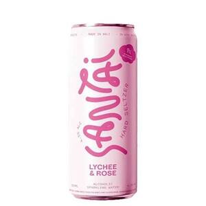 Cek Halal Santai Minuman Beralkohol Golongan A - Hard Seltzer Rasa Lychee & Rose (Mengandung Alkohol ± 4.5% VV ) BPOM