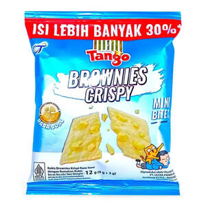 Cek Halal Tango Kukis Brownies Krispi Rasa Susu dengan Remahan Kukis BPOM