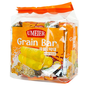 Cek Halal Umeier Makanan Ringan Ekstrudat Dengan Krim Rasa Kuning Telur (Grain Bar Egg Yolk Flavor) BPOM