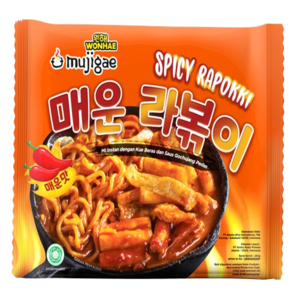 Cek Halal Wonhae Mi Instan Dengan Kue Beras Dan Saus Gochujang Pedas Spicy Rapokki BPOM