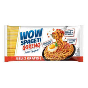 Cek Halal Wow Spaghetti (Pasta Instan Rasa Goreng Bawang) BPOM