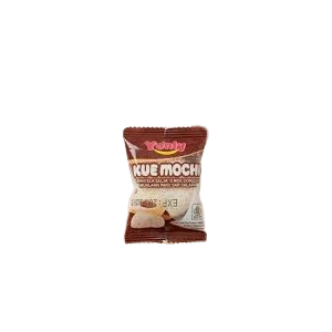 Cek Halal Yonly Kue Mochi Isi Krim dan Pasta Cokelat Dengan Taburan Parutan Kelapa BPOM