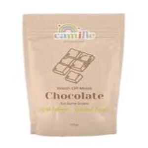 VCek Halal Camille Wash Off Mask Chocolate For Acne Care With Bakuchiol Extract + Collagen BPOM