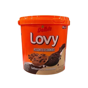 Cek Halal Delbis Kukis Rasa Cokelat Dan Kopi Dengan Butiran Cokelat BPOM