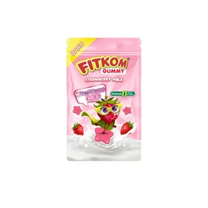 Cek Halal Fitkom Kembang Gula Lunak Jeli Rasa Stroberi Susu (Gummy Strawberry Milk) BPOM
