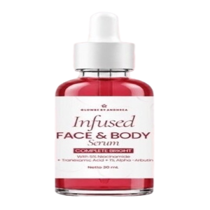 Cek Halal Glowbe By Andhrea Infused Face & Body Serum Complete Bright With 5% Niacinamide + Tranexamic Acid + 1% Alpha-Arbutin BPOM