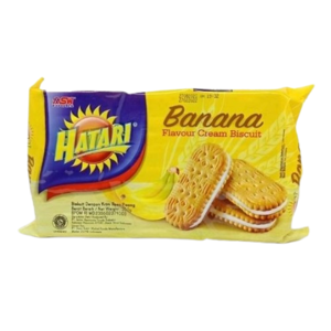 Cek Halal Hatari Biskuit Dengan Krim Rasa Pisang BPOM