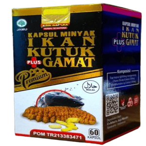 Cek Halal Kapsul Minyak Ikan Kutuk Plus Gamat BPOM