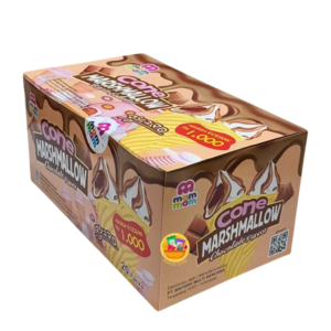 Cek Halal Mam Mam Marshmallow Rasa Cokelat Dengan Wafer Cone BPOM